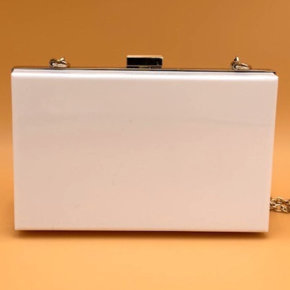 Christina Greene Pink and White Evening Clutch - Picture 2 of 6